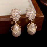 Champagne Pearl Earrings